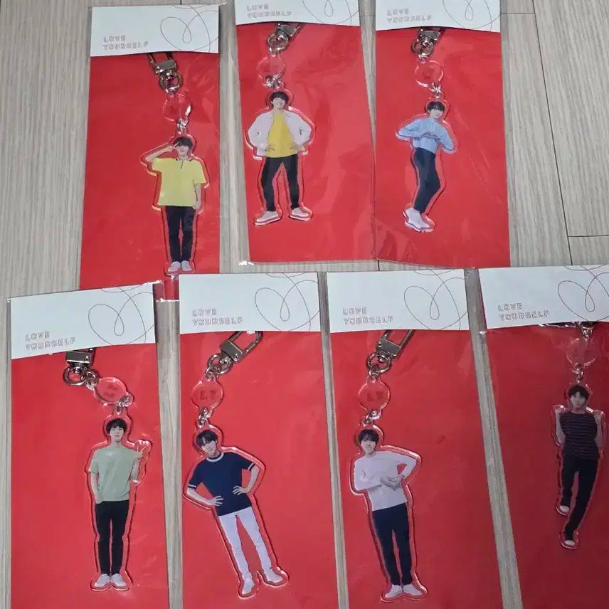 방탄소년단 럽셀콘 재팬 에디션 굿즈 아크릴 키링 (전체 일괄)