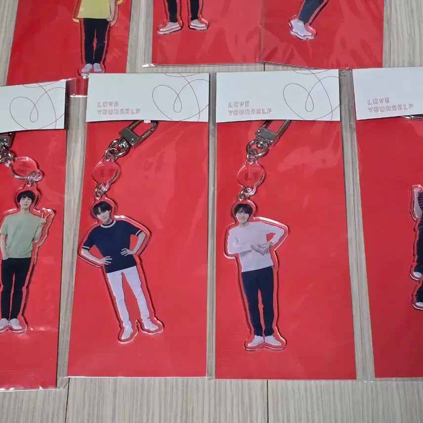 방탄소년단 럽셀콘 재팬 에디션 굿즈 아크릴 키링 (전체 일괄)