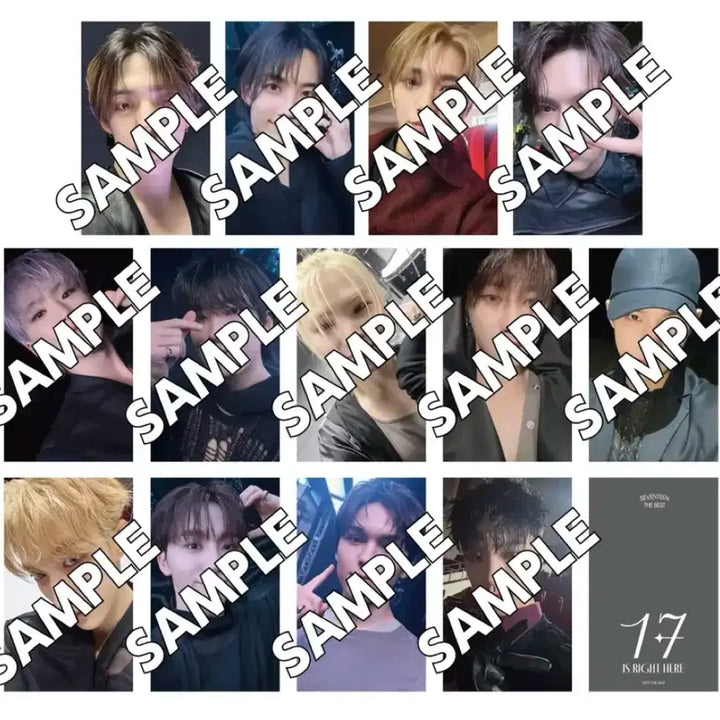 세븐틴 베스트앨범 베앨 오사카 유니버셜 회장한정 포카 일괄 분철양도판매