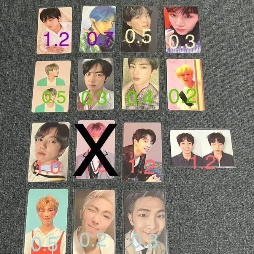 방탄 포카 급처