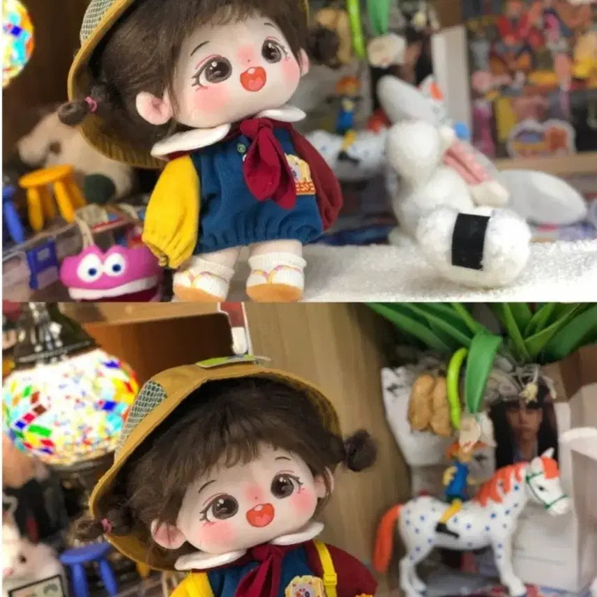 20cm 오버소매 + 스카프 솜인형 옷
