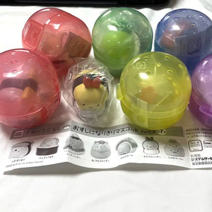 [BUNJANG] Sumikkogurashi Sushi Figure 7-Piece Set (Authentic), capsule condition available / 스밋코구라시 초밥 피규어 7종 세트 (정품) 캡슐상태 가능