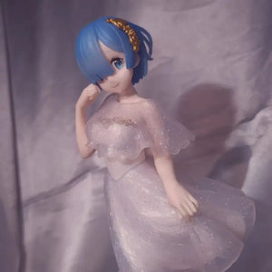 [BUNJANG] Re:Xero Rem White Onepiece Dress Miso Girl Figure / 리제로 렘 하얀 원피스 드레스 미소녀 피규어