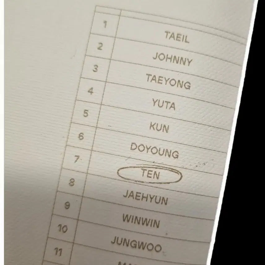 엔시티 NCT 골든에이지 텐 웨이션