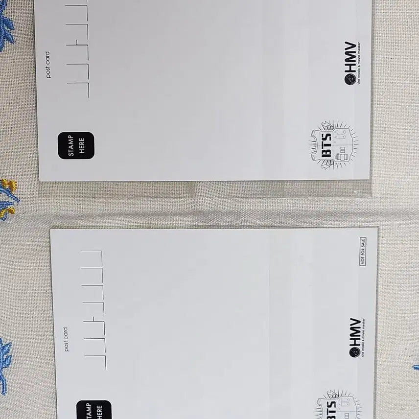 방탄소년단 일본 HMV 포유 FOR UOU 특전 엽서 일괄