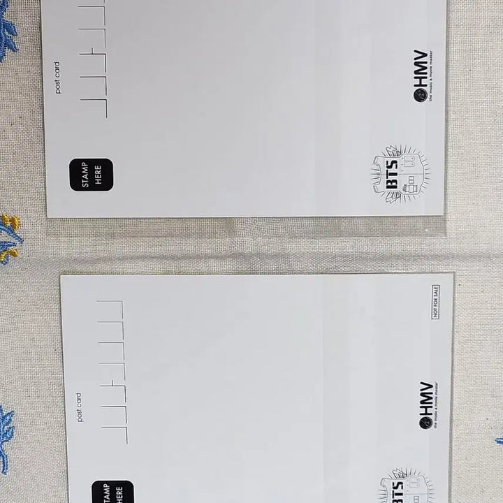 방탄소년단 일본 HMV 포유 FOR UOU 특전 엽서 일괄