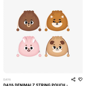 [BUNJANG] DAY6 Denimals String Pouch / 데이식스 데니멀즈 스트링 파우치