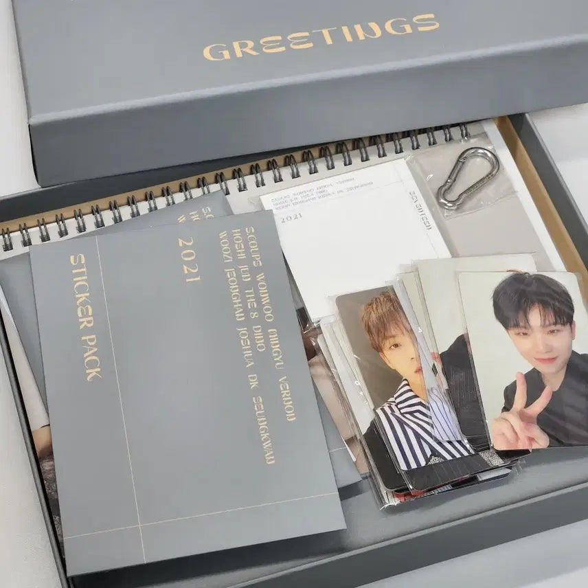 세븐틴 시즌그린팅 2021 포카 풀세트 급처 공굿