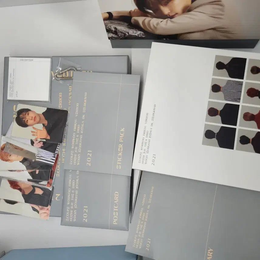 세븐틴 시즌그린팅 2021 포카 풀세트 급처 공굿