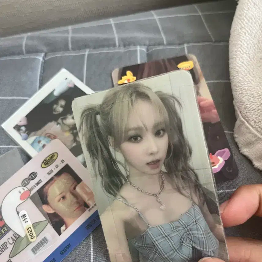 에스파 포토카드 한양대 윈터 카리나 생카 특전 윈터 생카 특전