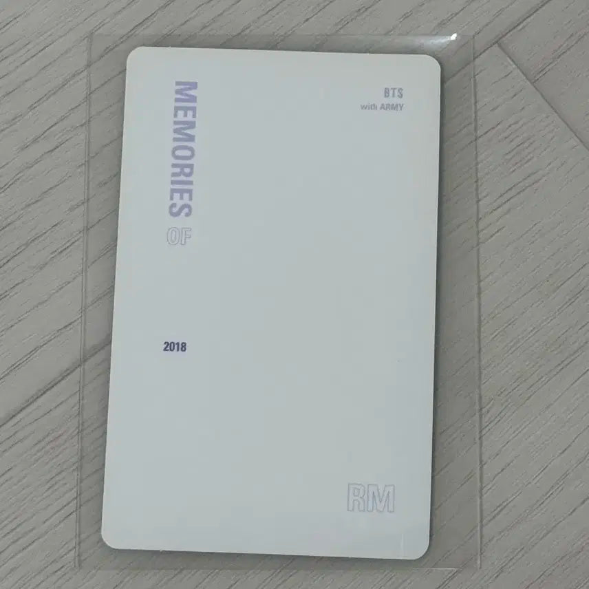 BTS  メモリーズ2018 DVD トレカ付き　RM BTS Memories Of 2018 DVD RM Namjoon Photo card only Kpop | eBay
