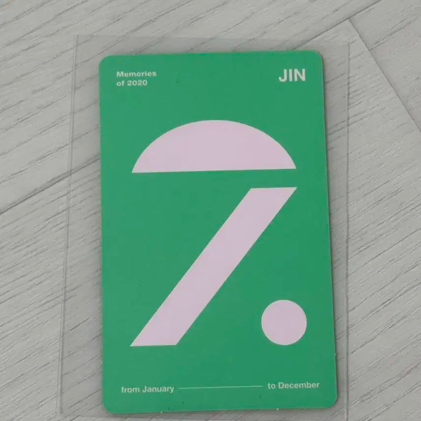 BTS 방탄소년단 Memories 2020 메모리즈 포카 진 석진