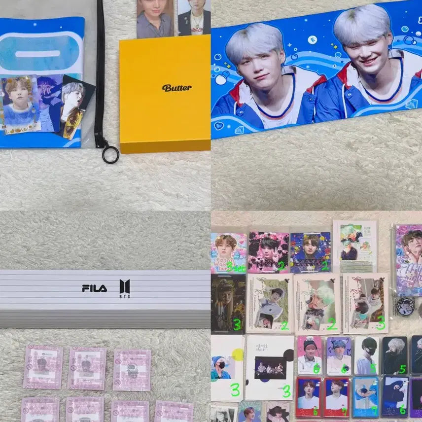 방탄 굿즈 판매 양도 처분 나눔 진 슈가 반슬 슬로건 앨범 비공굿 띠부씰