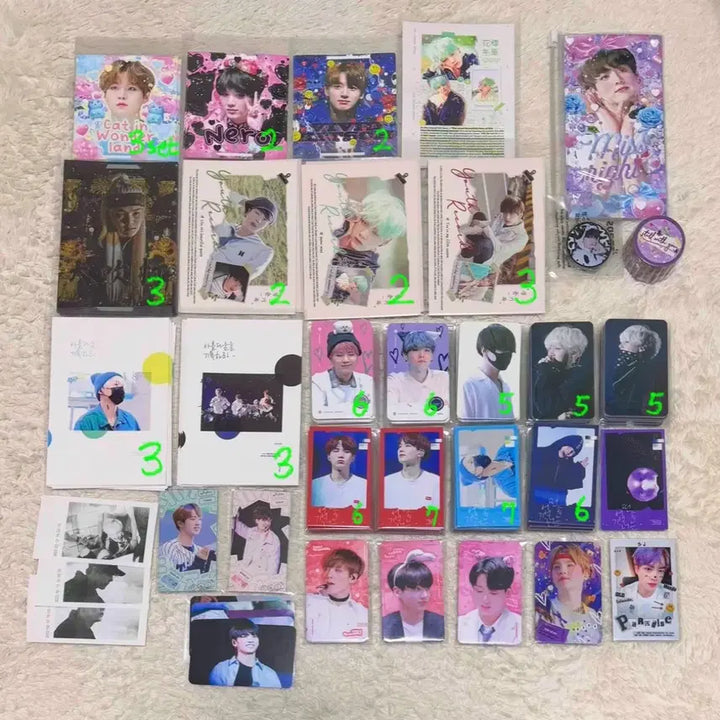방탄 굿즈 판매 양도 처분 나눔 진 슈가 반슬 슬로건 앨범 비공굿 띠부씰