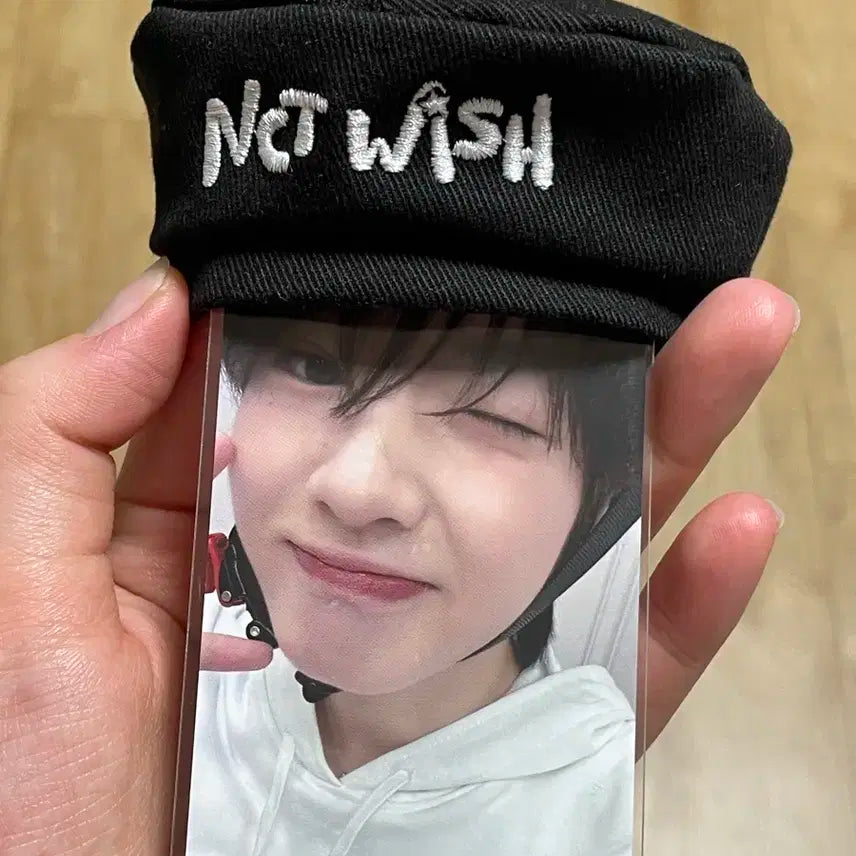 엔시티위시 사쿠야 모자 키링+포카