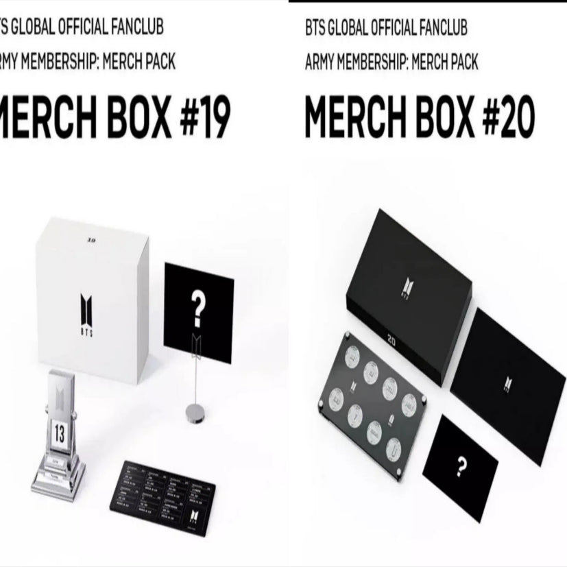 BTS 머치박스 19, 20 BTS MERCH BOX 19 + 20 일괄