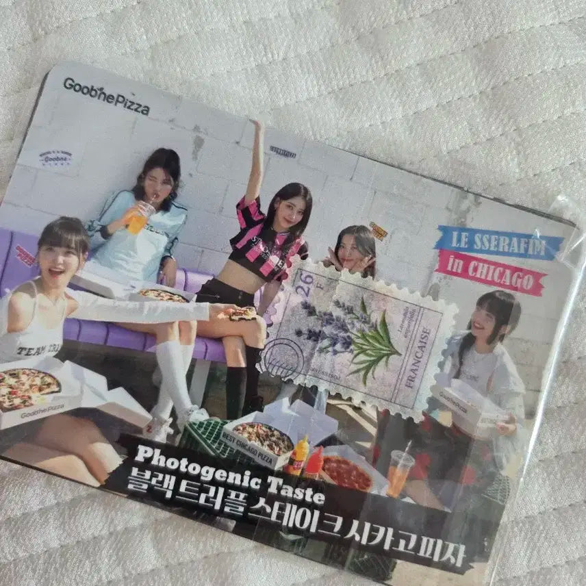 르세라핌 굽네치킨 엽서 포카 판매