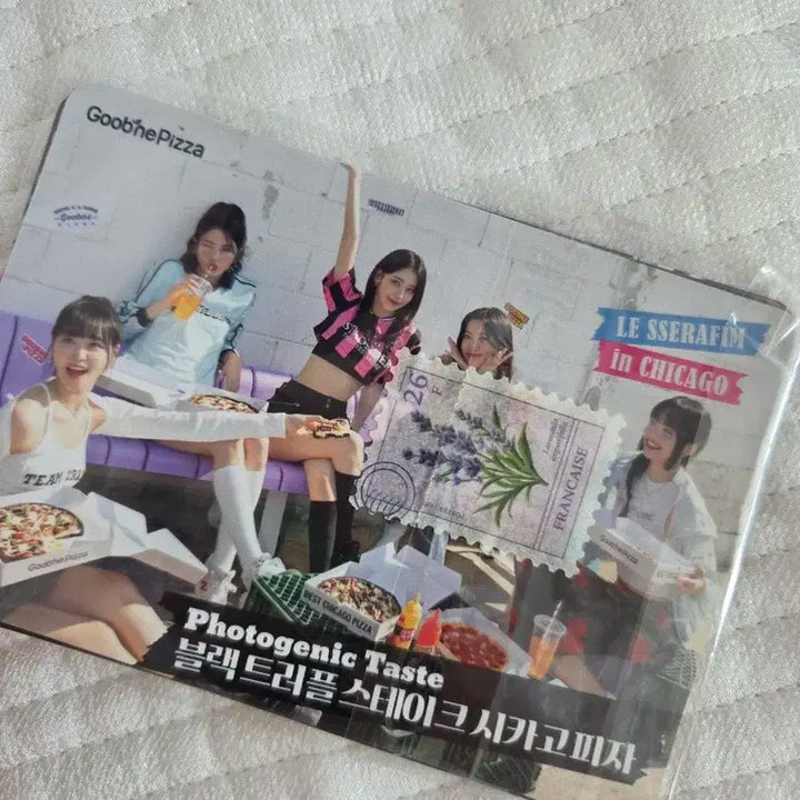 르세라핌 굽네치킨 엽서 포카 판매