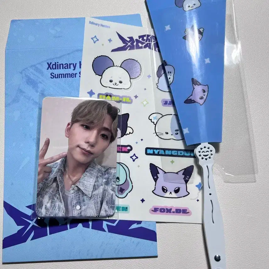 엑디즈 썸머콘 7/4 첫콘 입장포카 일괄(스티커, 부채)