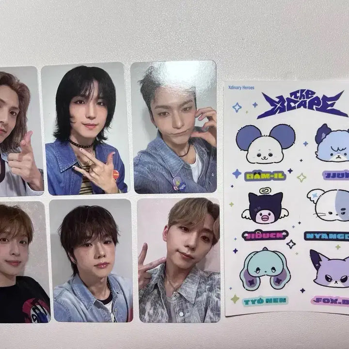 엑디즈 썸머콘 7/4 첫콘 입장포카 일괄(스티커, 부채)