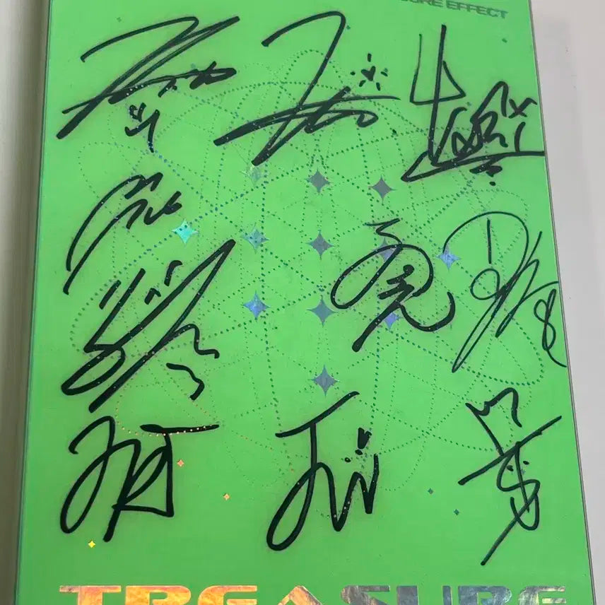 트레저 1집 사인앨범 다라리