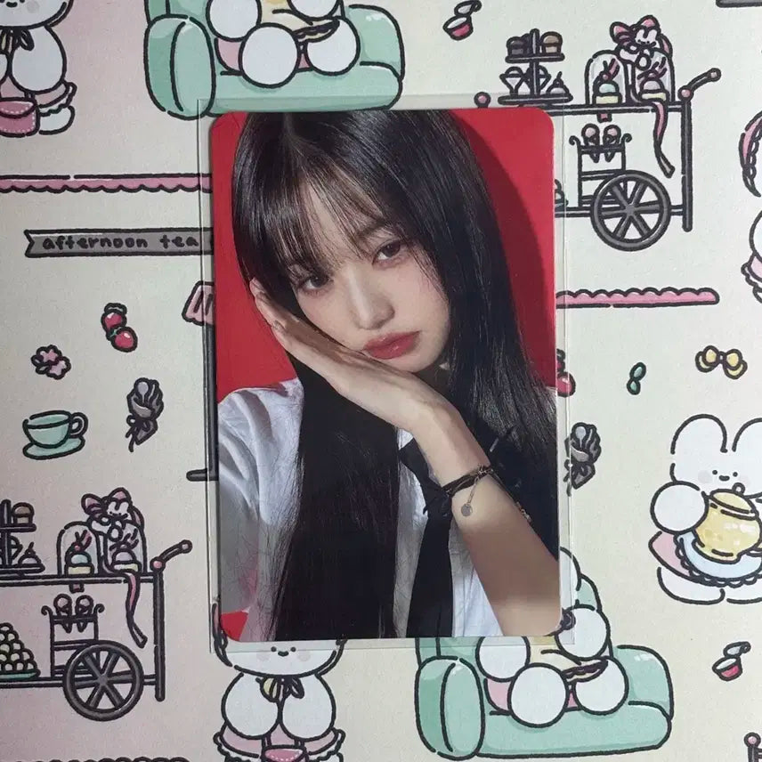 아이브 마인 스스퀘 장원영 포카 미공포 럭드 분철 양면 포카 배디
