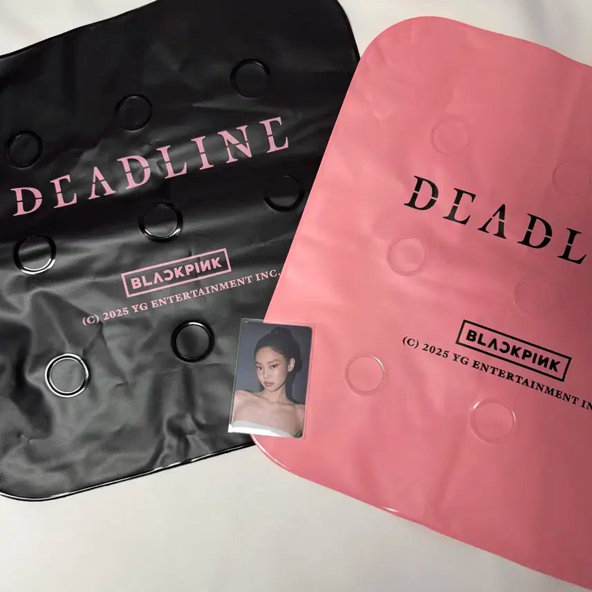 블랙핑크 DEADLINE 콘서트 방석 제니 포토카드 포카 세트