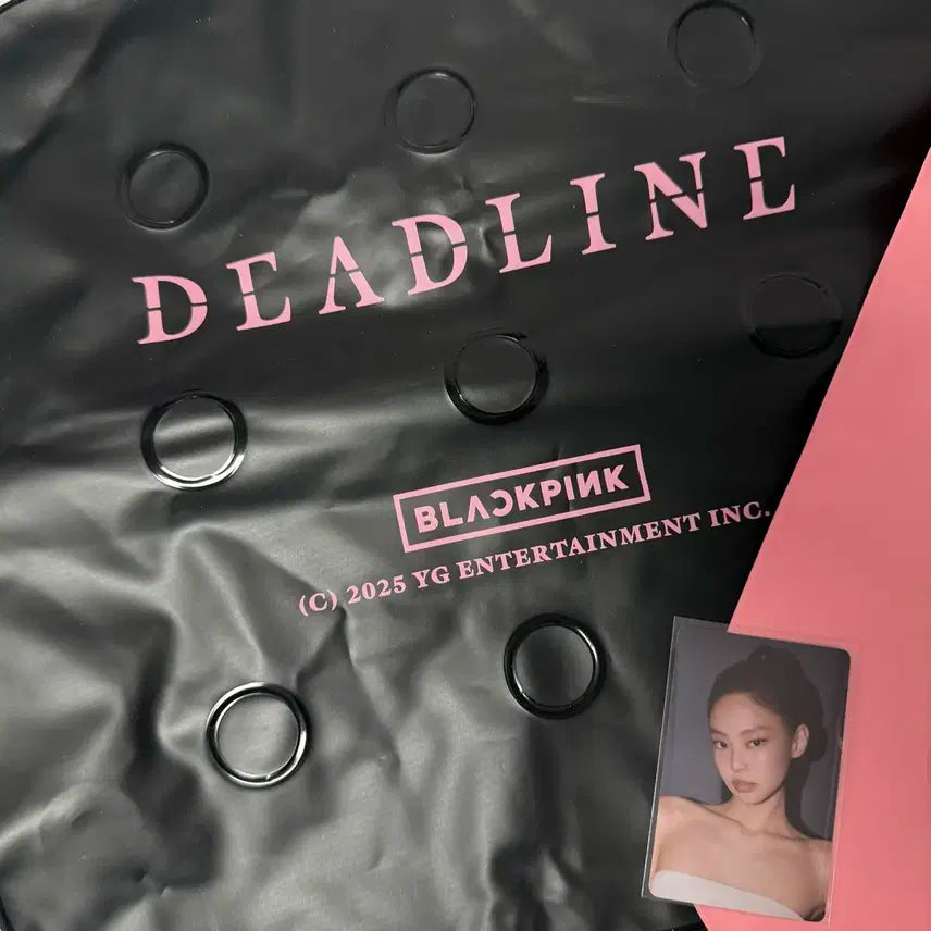 블랙핑크 DEADLINE 콘서트 방석 제니 포토카드 포카 세트