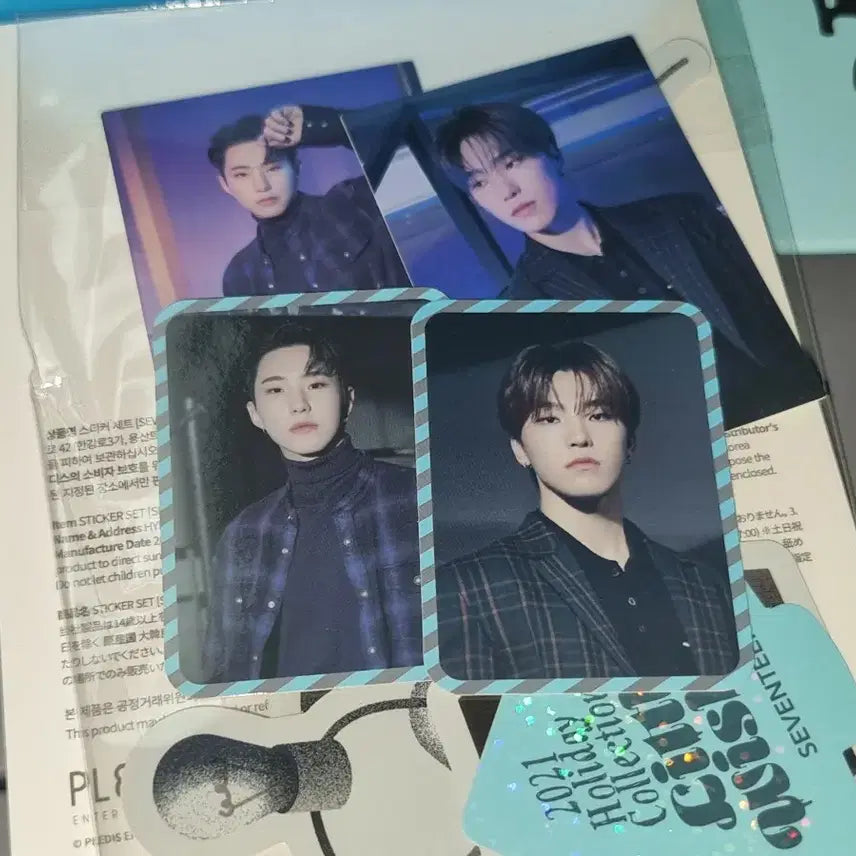 세븐틴 2021 홀리데이 리틀위시 스페셜 박스 스티커 세트 호시 디노