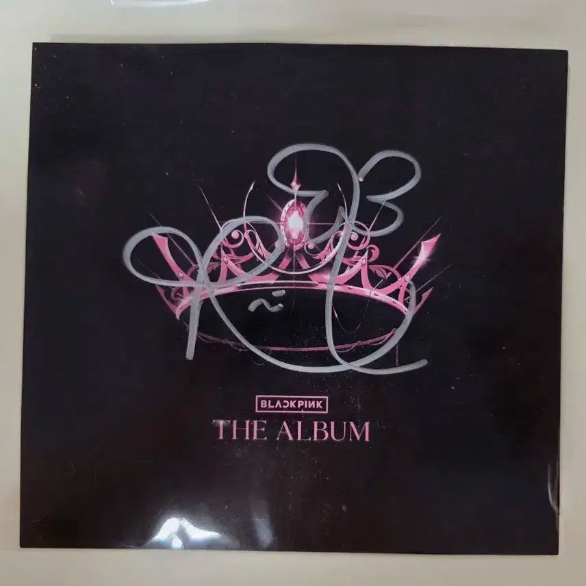 블랙핑크 블핑 로제 친필 싸인 친필싸인지 Blackpink rose