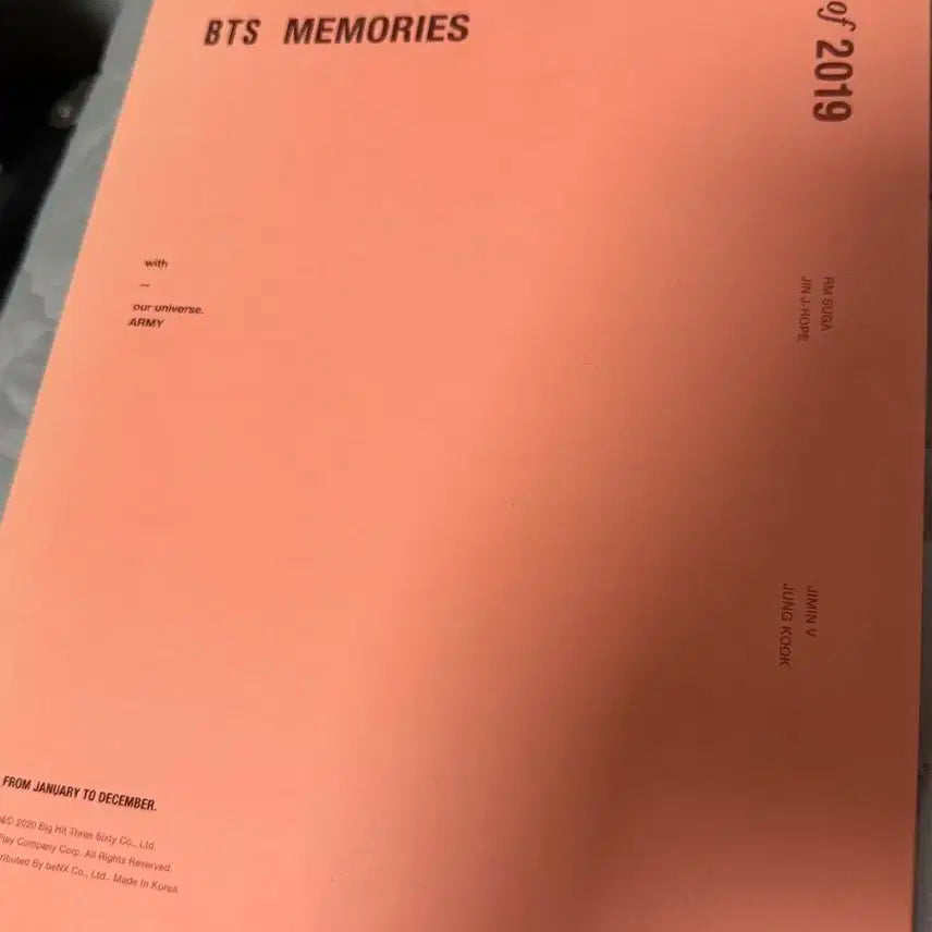 방탄소년단 2019 메모리즈 정국 태형 판매합니다