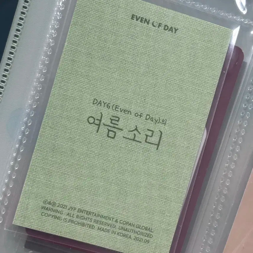 원필 포카 / 여름소리