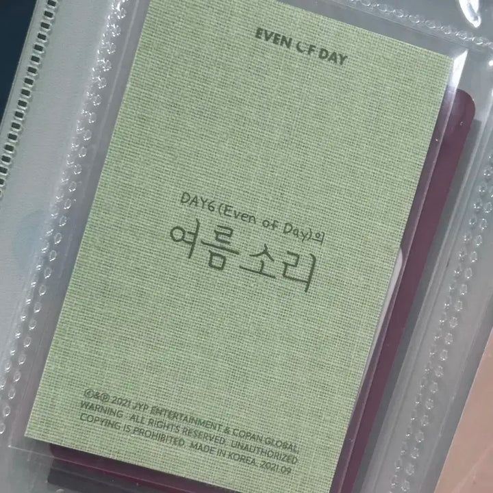 원필 포카 / 여름소리