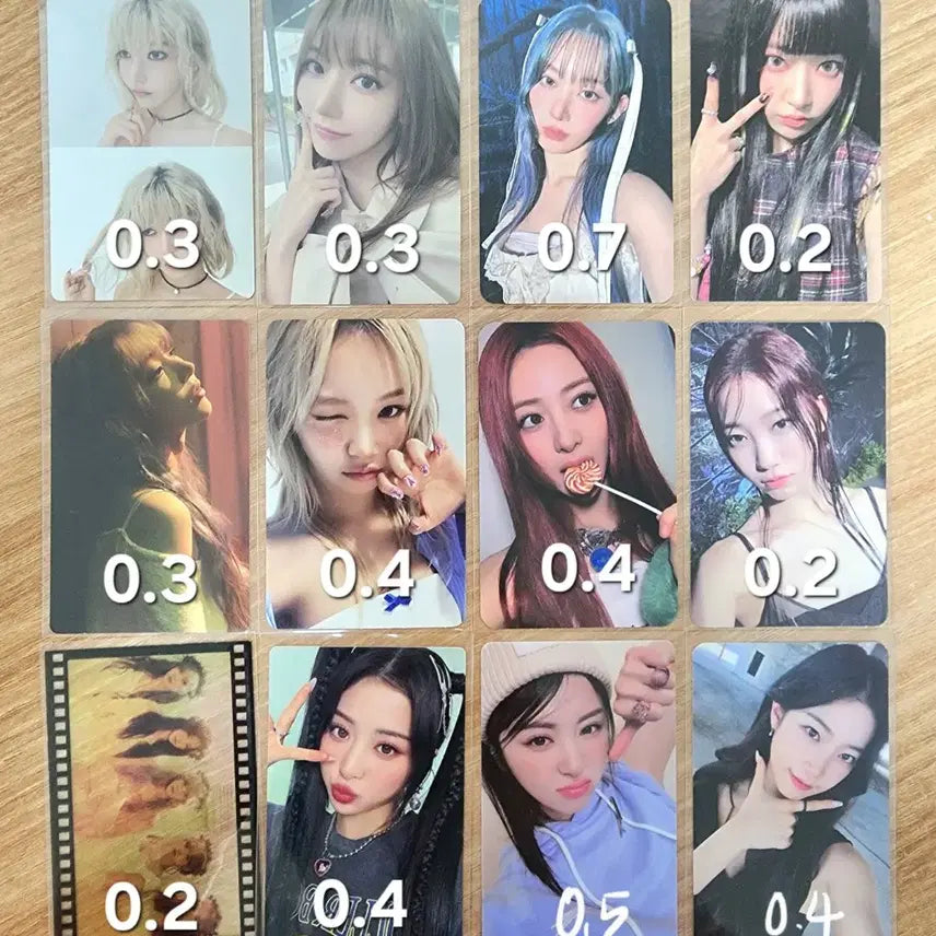 르세라핌 허윤진 카즈하 사쿠라 김채원 포카 미공포 럭드