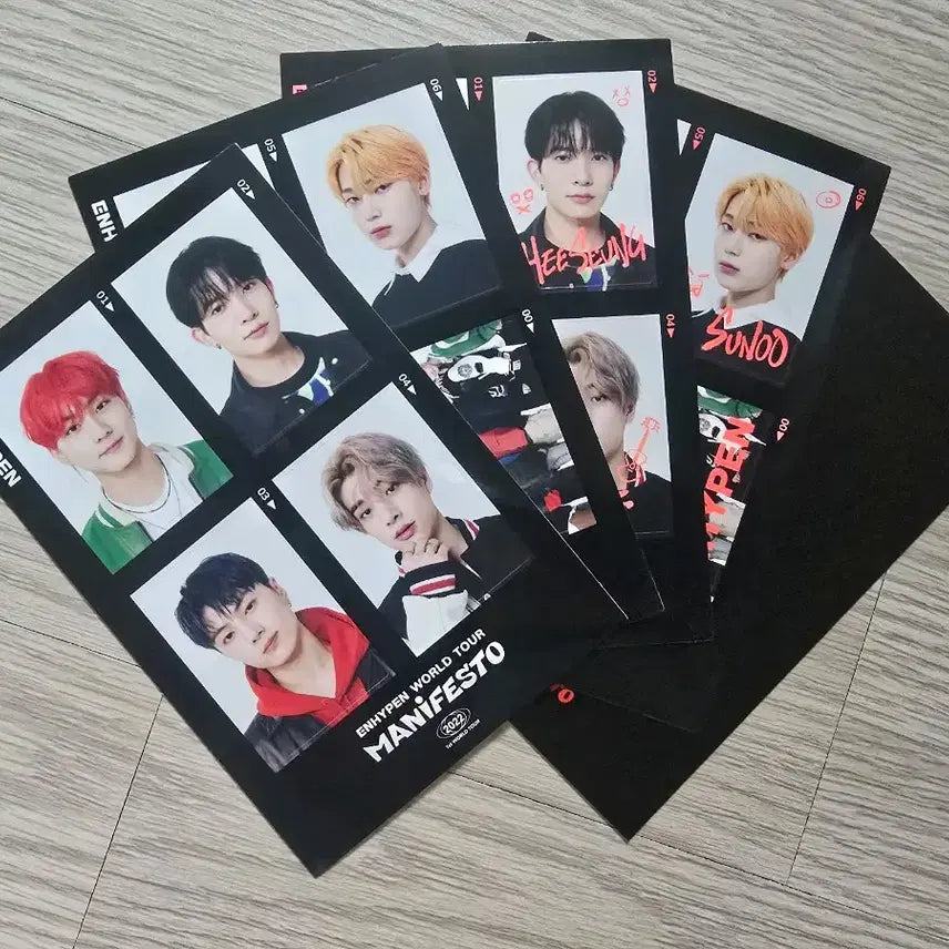 엔하이픈 매니페스토 투어 4컷 스티커 세트