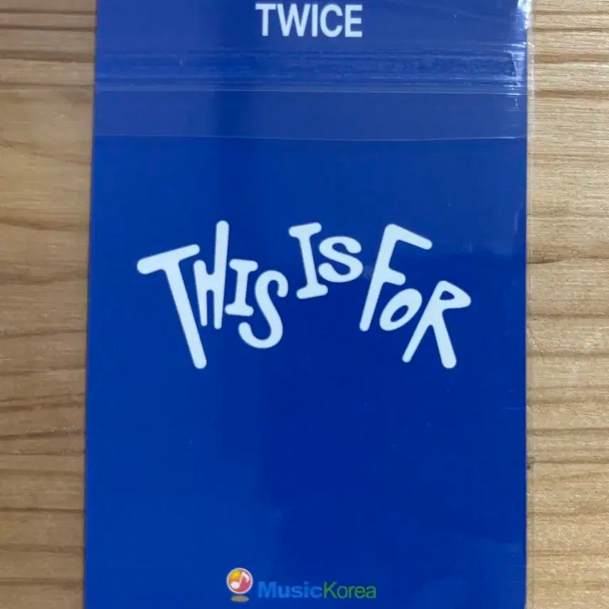 트와이스 This is for 디스이즈포 사자 뮤직코리아 특전 포카 하자