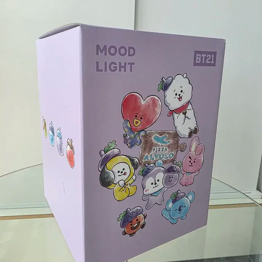 bt21 피자알볼로 무드등 (피규어 세트 1개 포함)