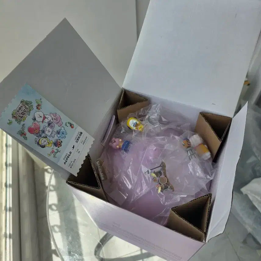 bt21 피자알볼로 무드등 (피규어 세트 1개 포함)