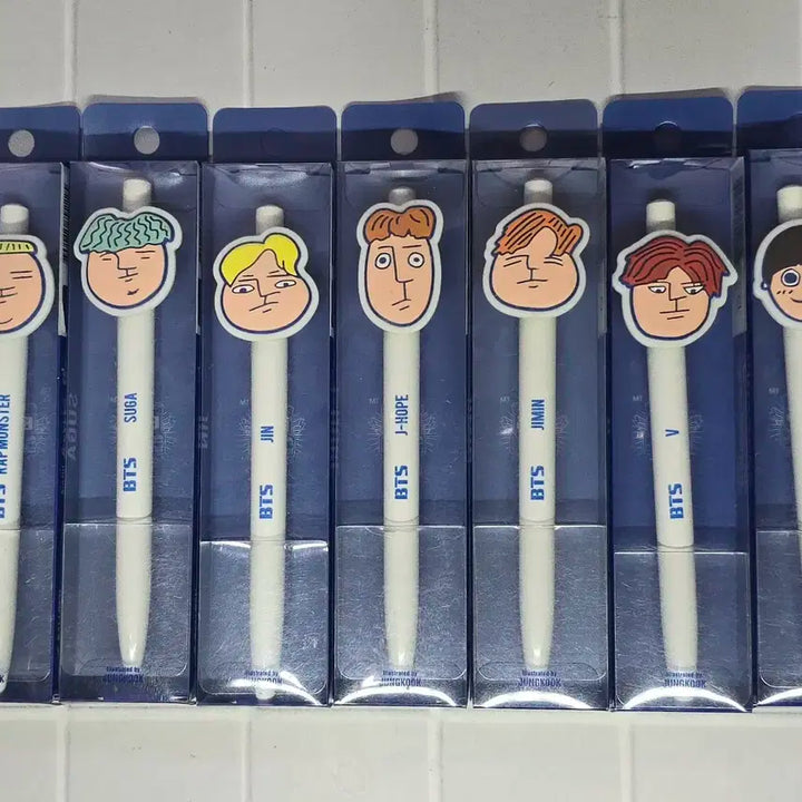 방탄소년단 머스터 3기 볼펜 7개 세트 BTS MUSTER BALLPEN