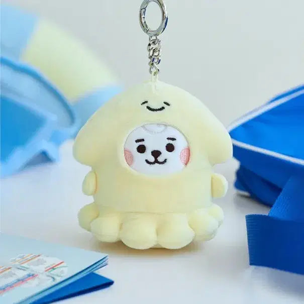 BT21 RJ 베이비 오션프렌즈 미니 인형 키링