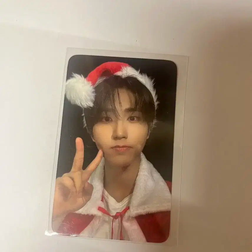 스트레이키즈 한 합 hop 럭키드로우 산타 포토카드