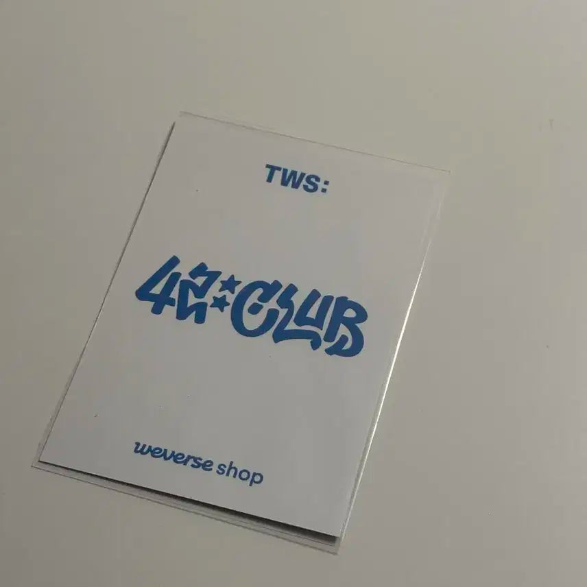 투어스 42:CLUB 위버스 특전 최영재 영재 포카 양도