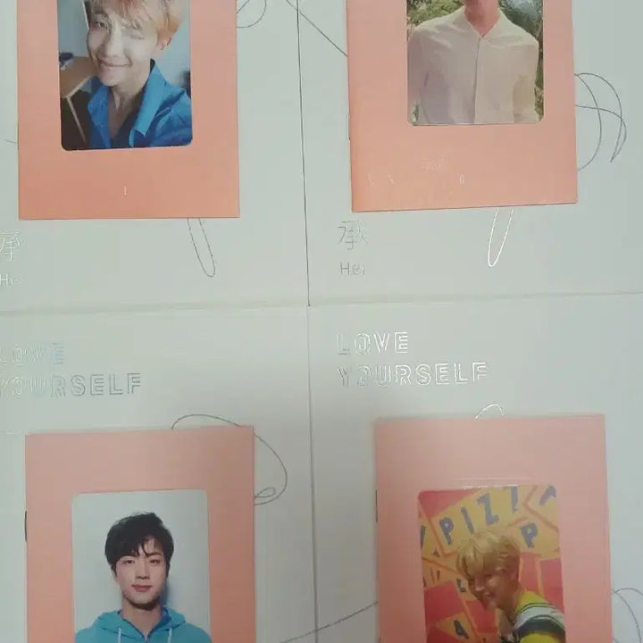 방탄 럽셀 허 앨범과 포카