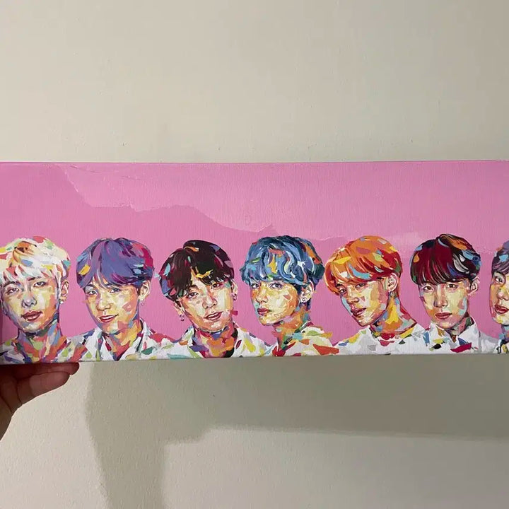 BTS 방탄 캔버스 MTPR 콜라보 액자
