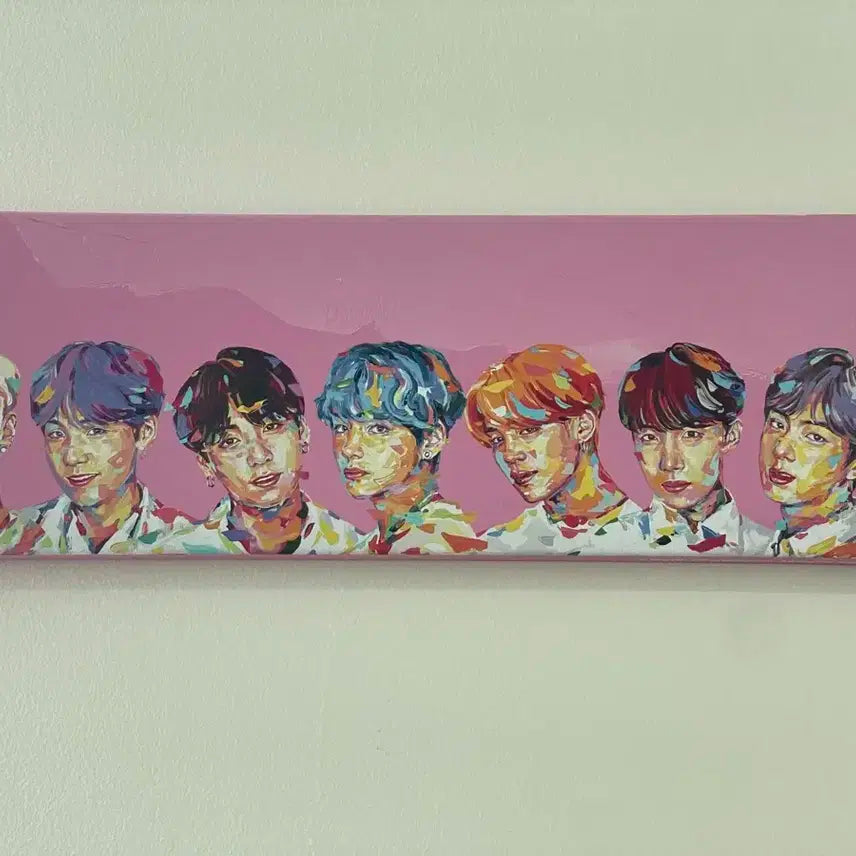 BTS 방탄 캔버스 MTPR 콜라보 액자
