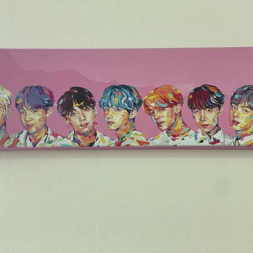 BTS 방탄 캔버스 MTPR 콜라보 액자