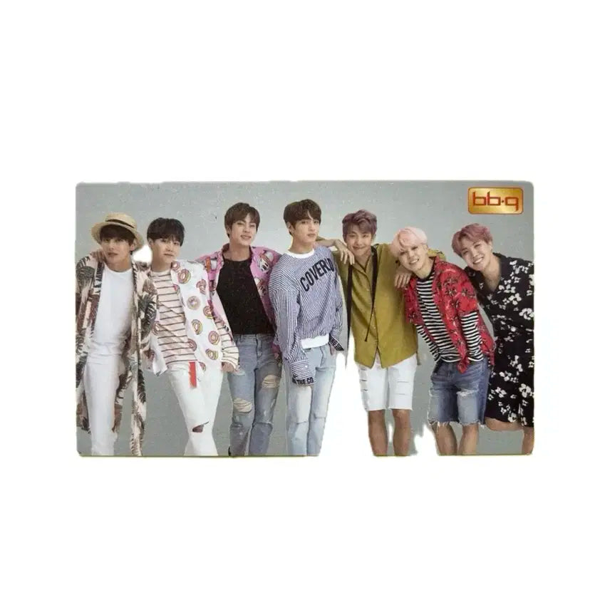 한정판 공식 방탄소년단 bbq 비비큐 단체포카