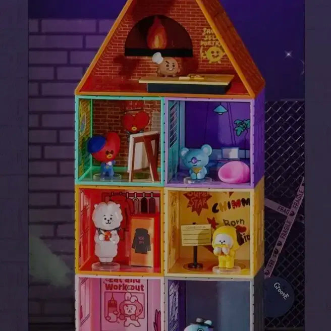 BT21 5주년 미니 하우스 피규어 세트 (미개봉 새상품)