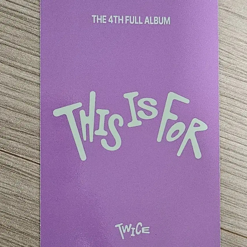 트와이스 디스이즈포 This is for 디지팩  pre order 포카