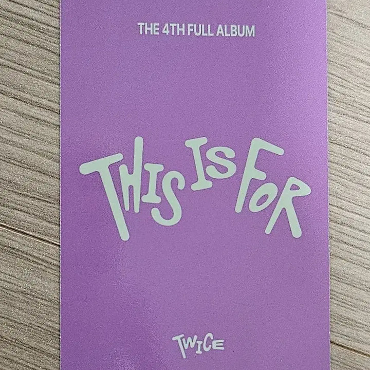 트와이스 디스이즈포 This is for 디지팩  pre order 포카